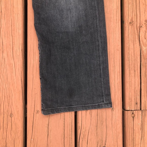 True Religion Ricky Straight Leg Denim T Flap Jeans Dark Grey Size 38 - Picture 11 of 16